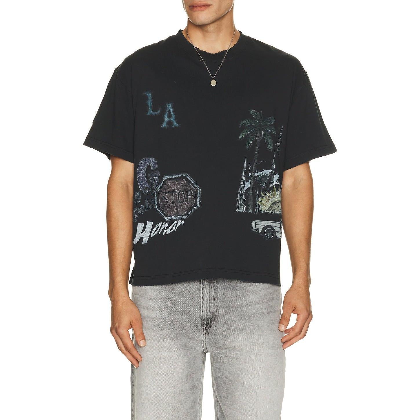 Honor The Gift All Over Los Angeles Tee Black - Im Your Wardrobe