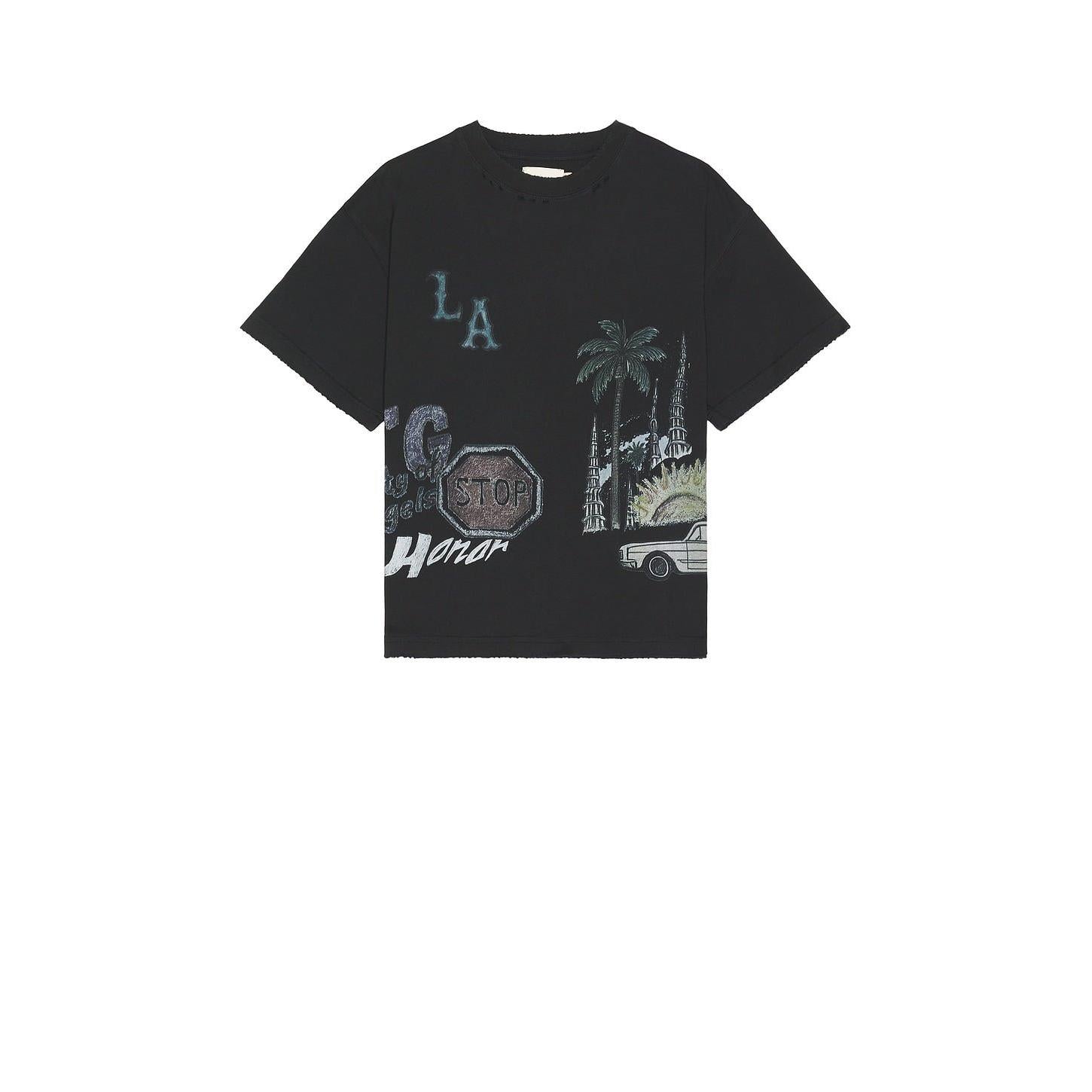 Honor The Gift All Over Los Angeles Tee Black - Im Your Wardrobe