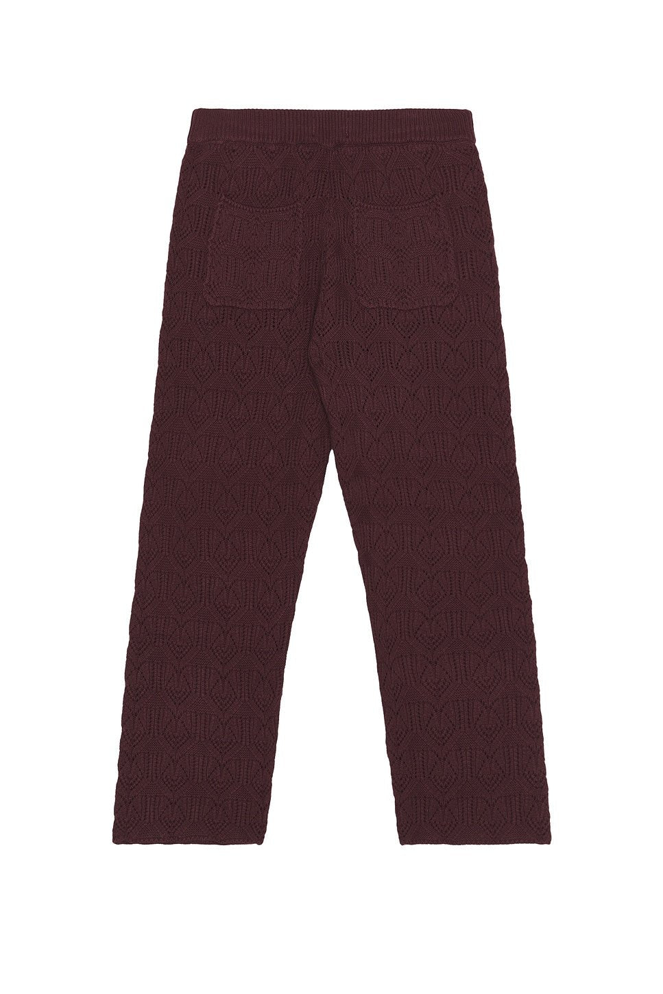 Honor The Gift Cable Knit Pant Berry - Im Your Wardrobe
