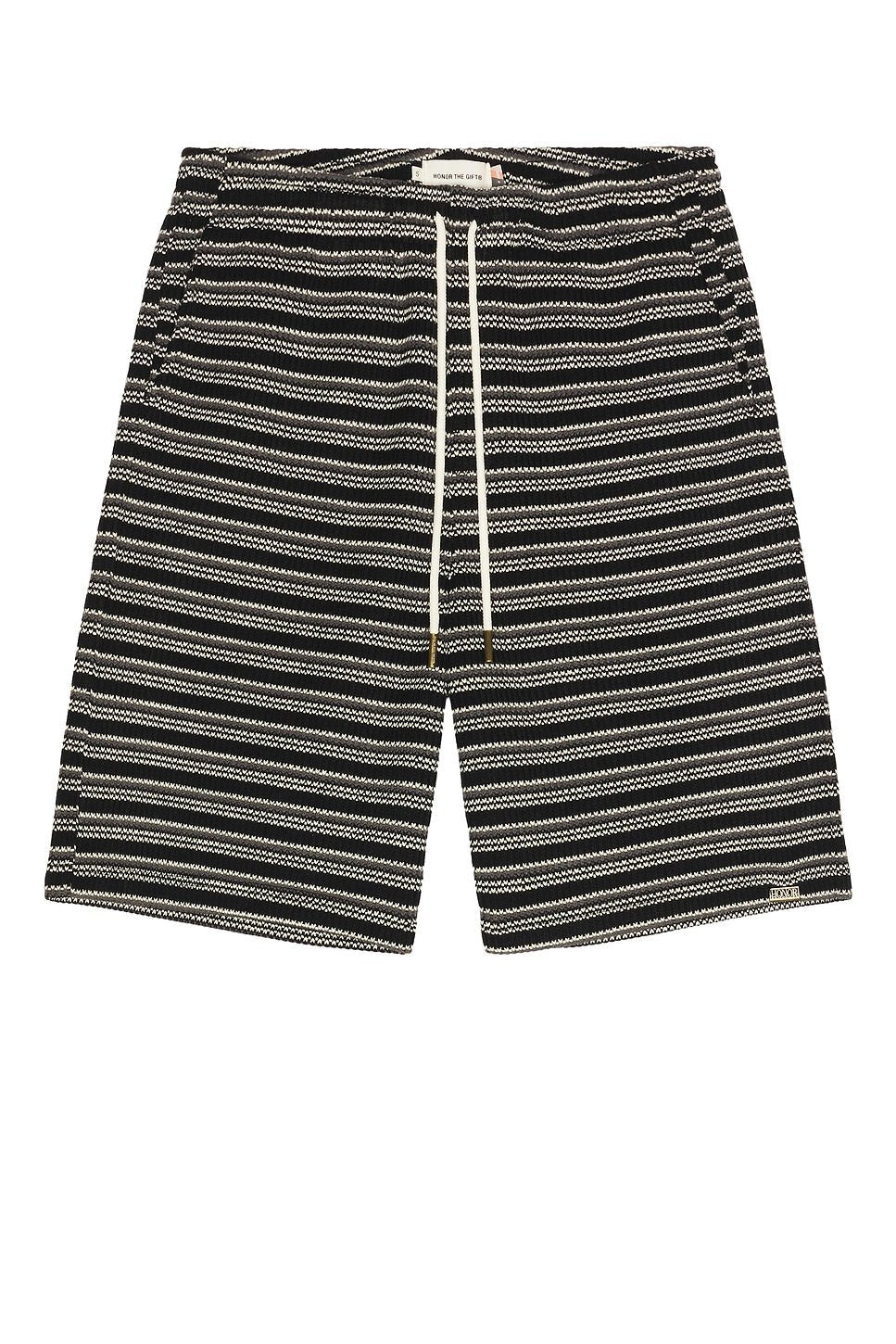 Honor The Gift Speak Striped Short Black - Im Your Wardrobe