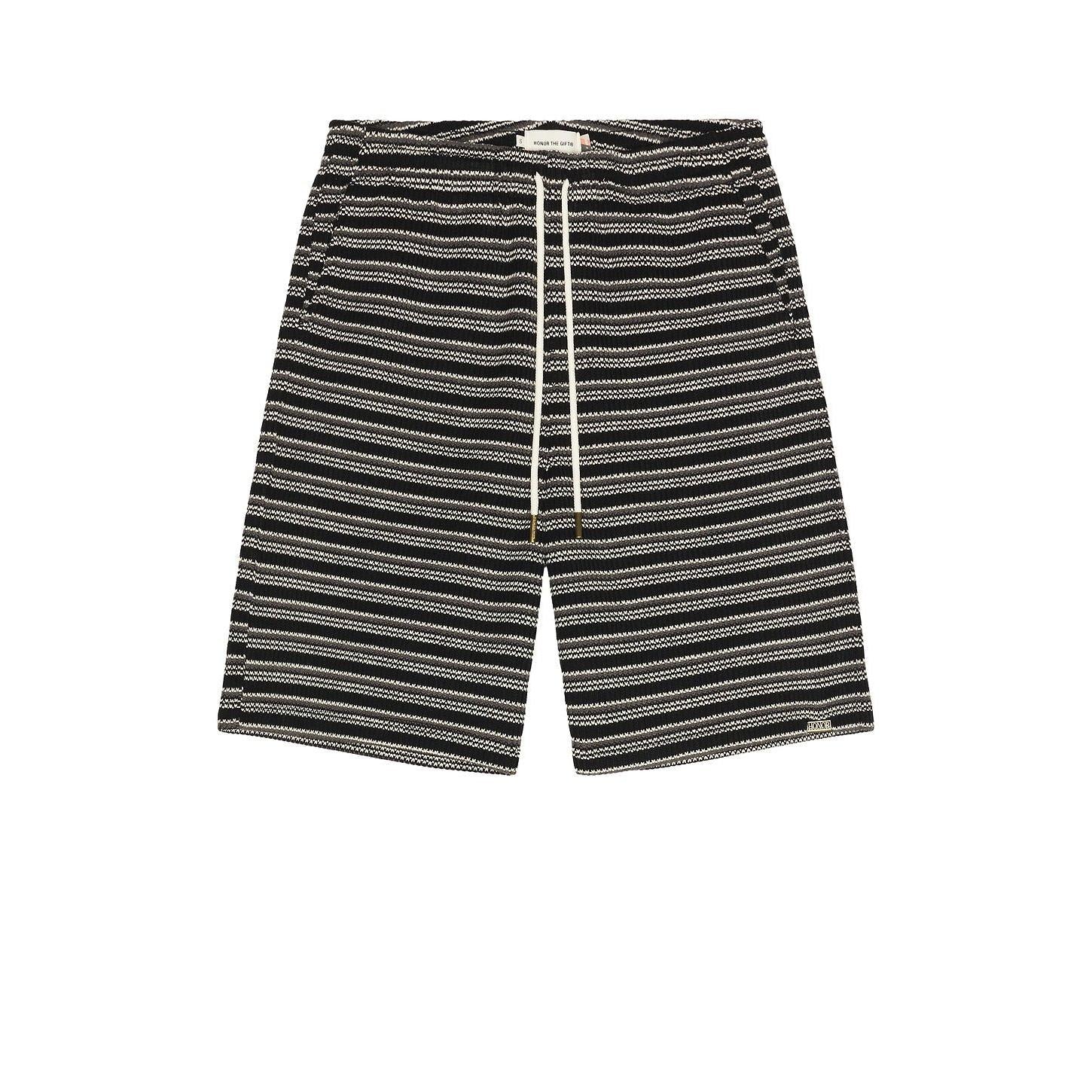 Honor The Gift Speak Striped Short Black - Im Your Wardrobe