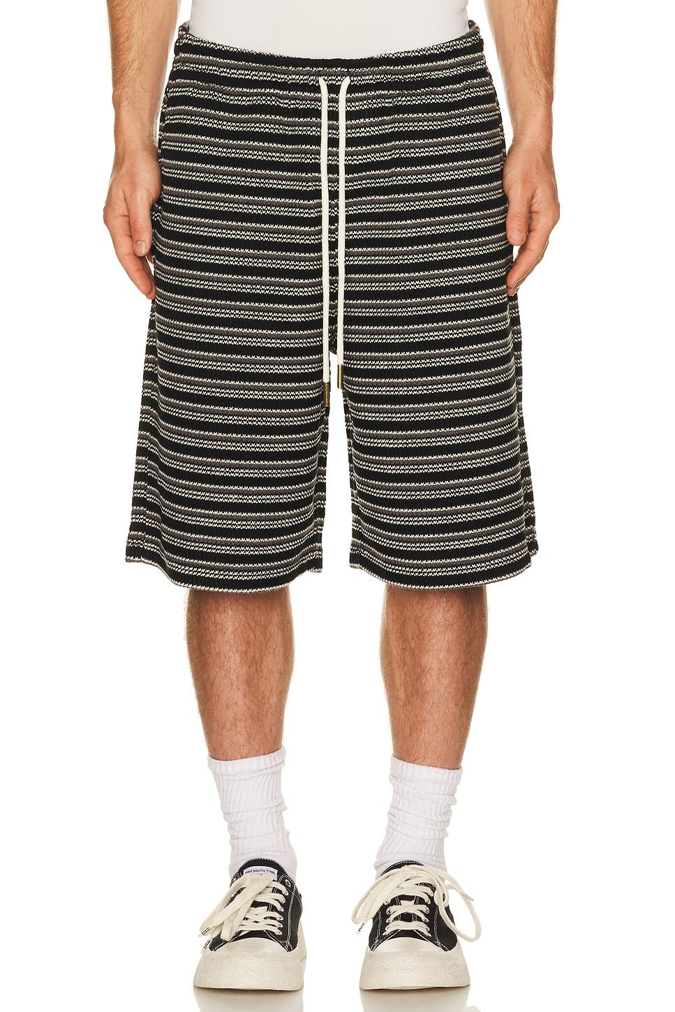 Honor The Gift Speak Striped Short Black - Im Your Wardrobe