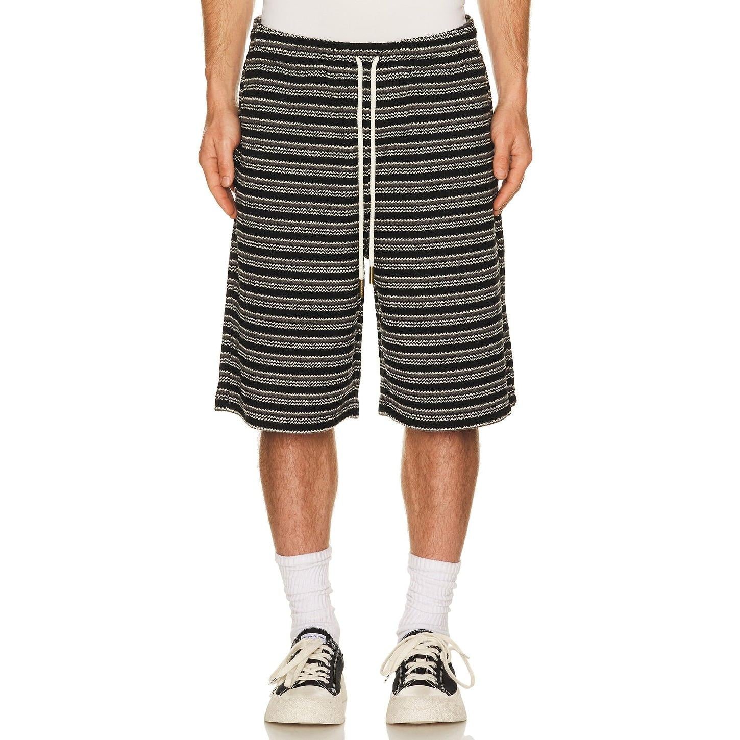 Honor The Gift Speak Striped Short Black - Im Your Wardrobe