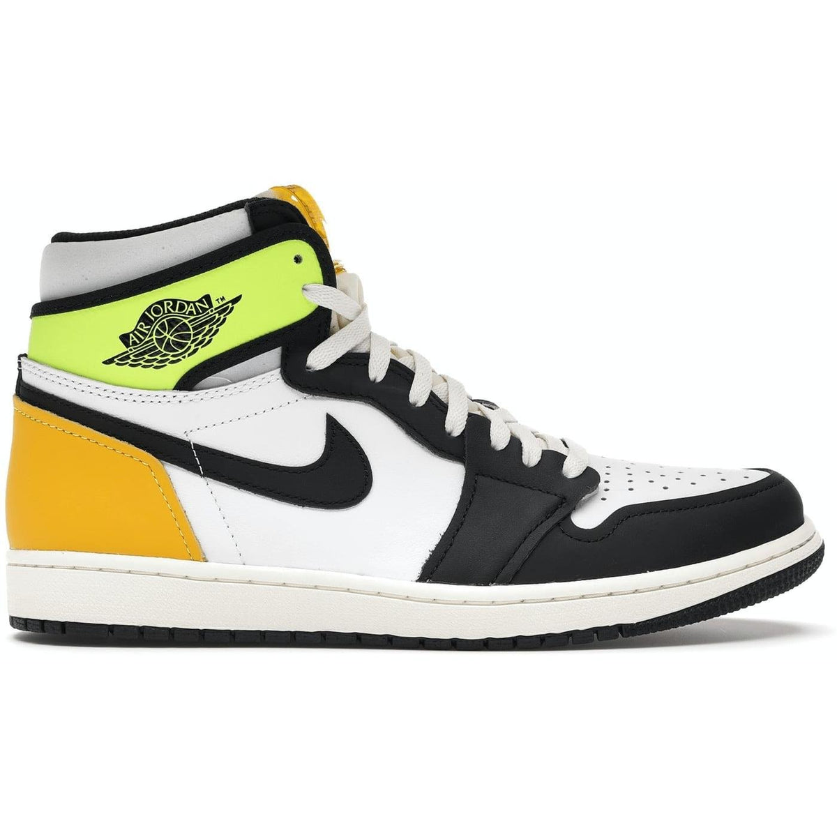 Jordan 1 Retro High White Black Volt University Gold - Im Your Wardrobe