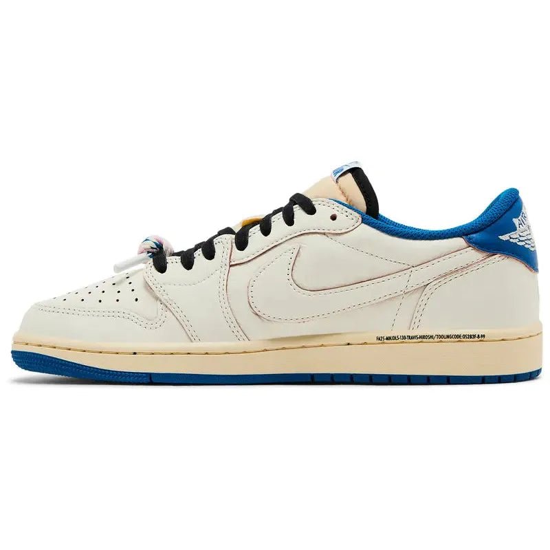 Jordan 1 Retro Low OG SP Fragment x Travis Scott Sail Military Blue - Im Your Wardrobe