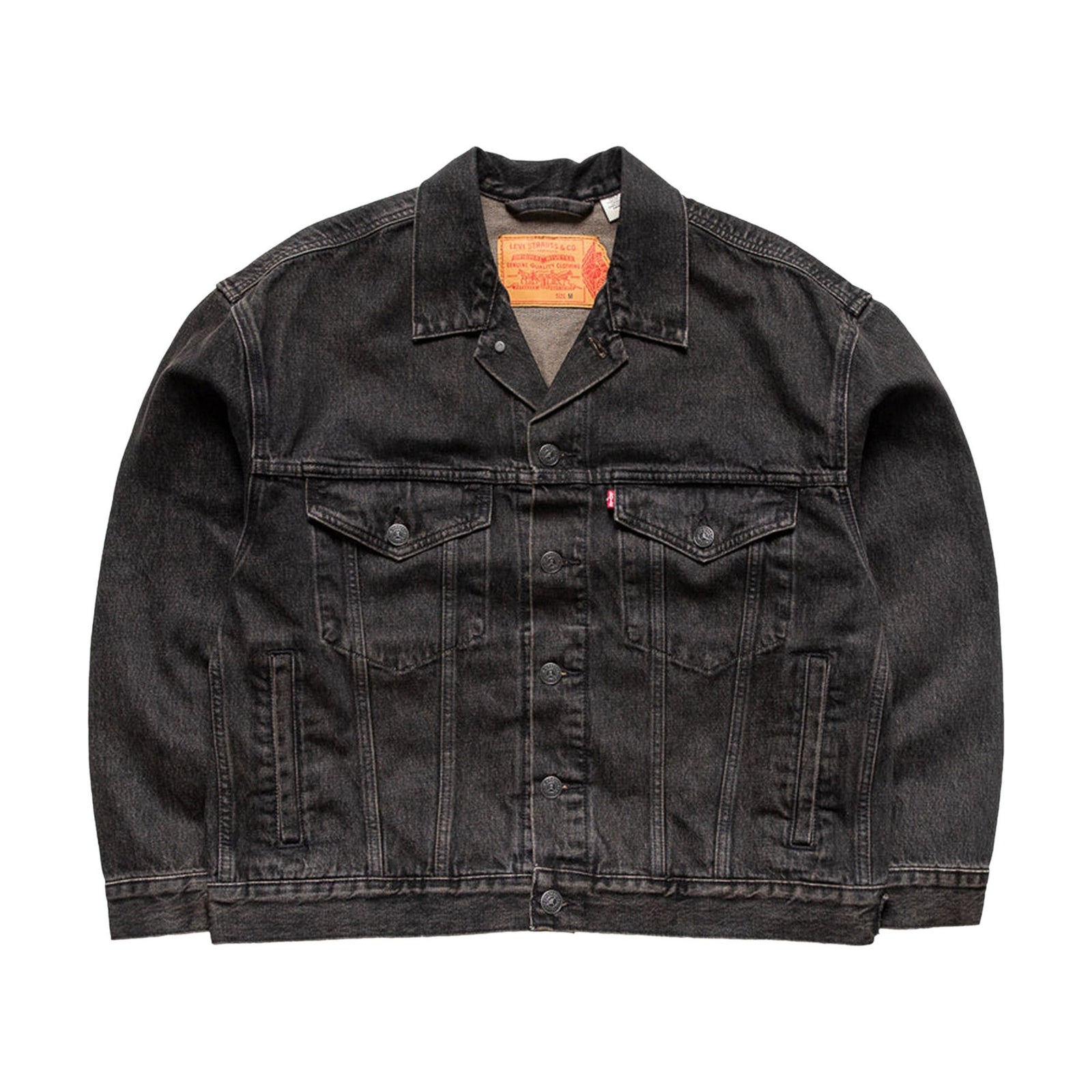 Jordan x Levi's Type III Denim Trucker Jacket Black Wash front
