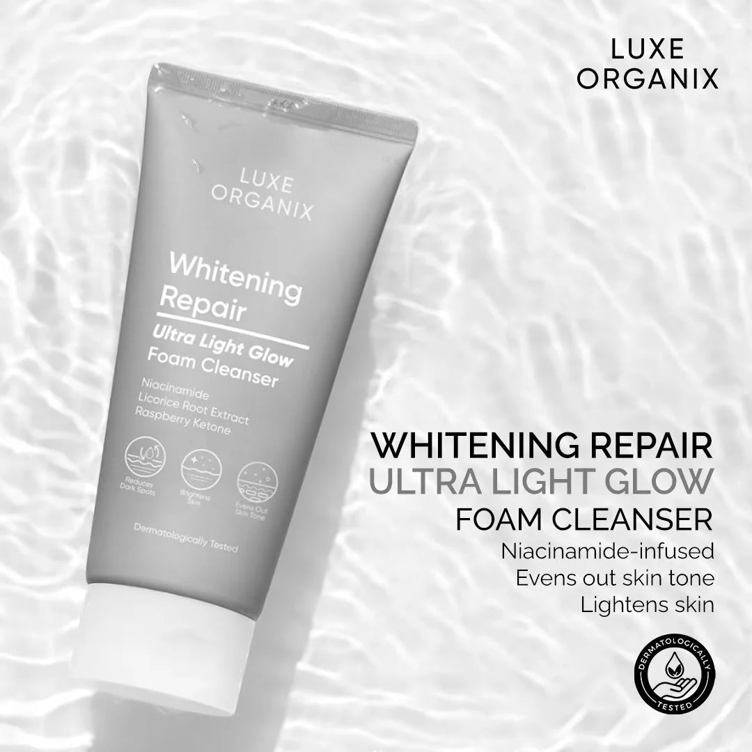 Luxe Organix Whitening Repair Foam Cleanser (150g) - Im Your Wardrobe