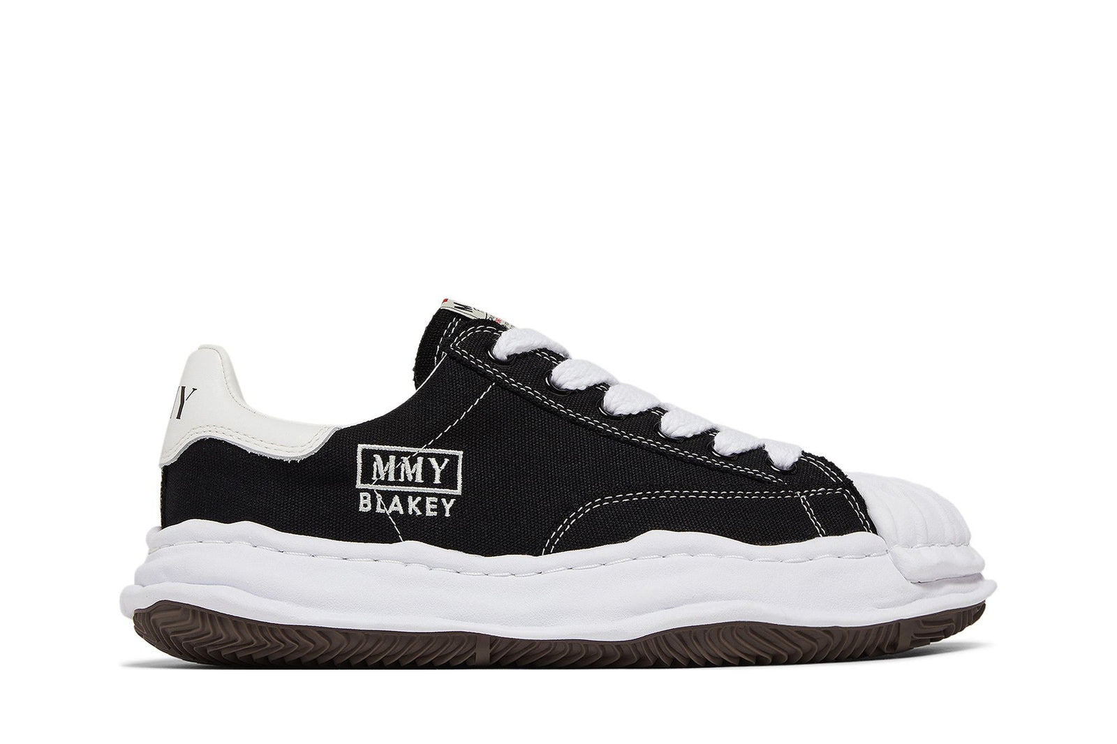 Maison Mihara Yasuhiro Blakey OG Sole Canvas Low Black White - Im Your Wardrobe
