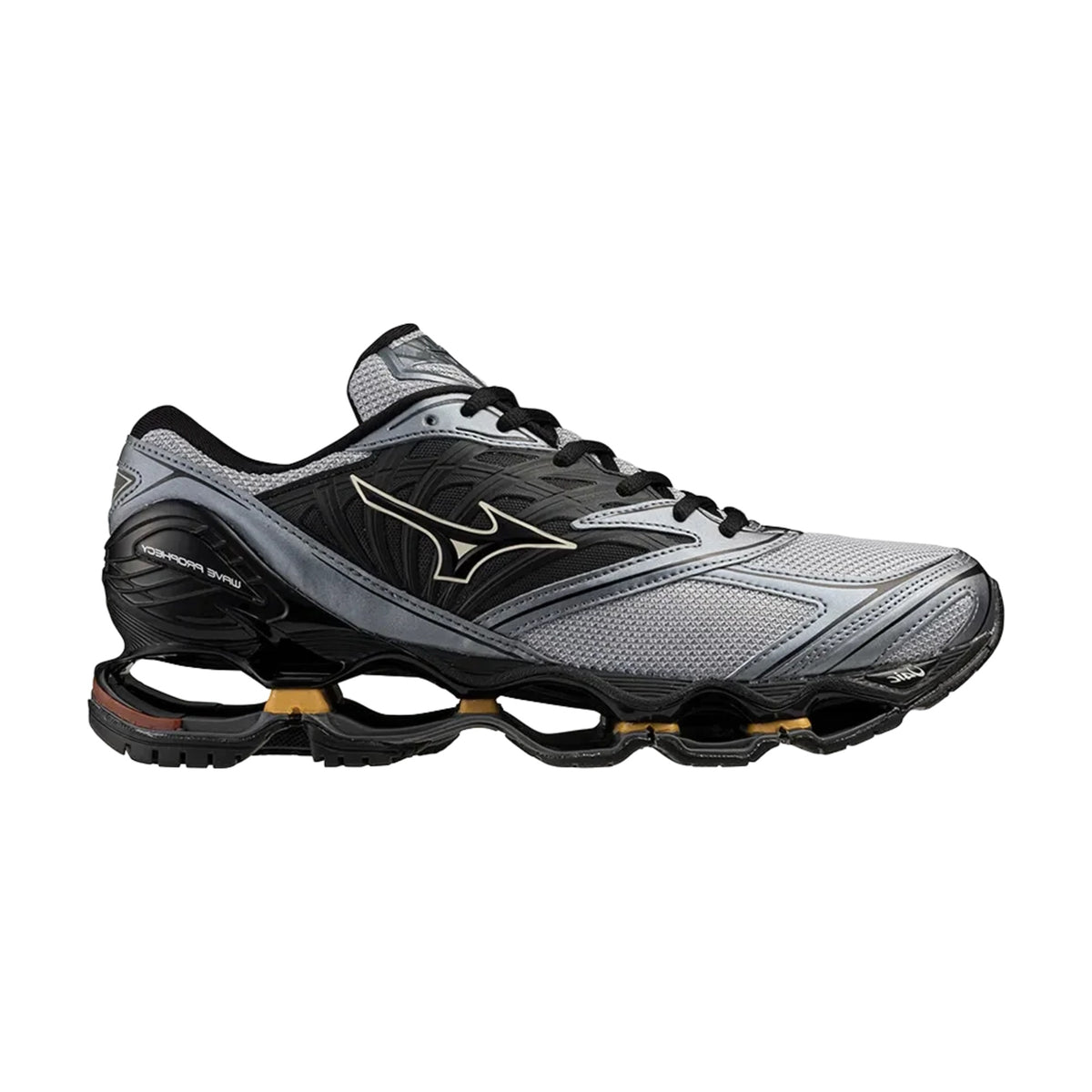 Mizuno Wave Prophecy LS Greige Black Camel front