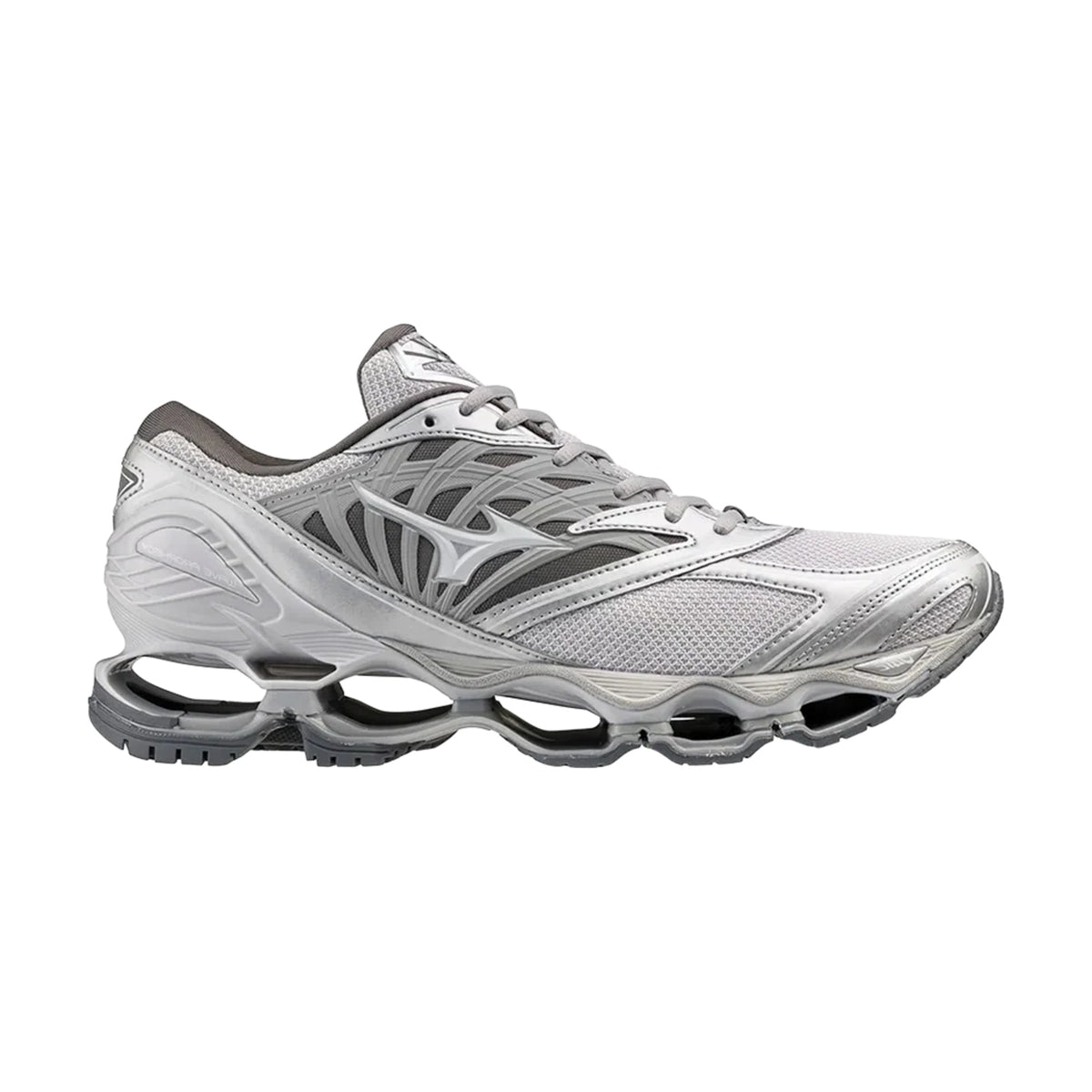 Mizuno Wave Prophecy LS Light Grey Silver White front