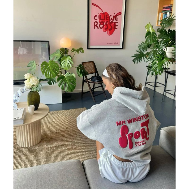 Mr Winston - Puff Hooded Sweat 'Costanza Edition' (Cherry) - Im Your Wardrobe