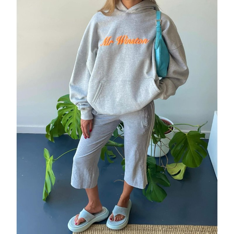 Mr Winston - Puff Hooded Sweat (Neon Grey Marle) - Im Your Wardrobe