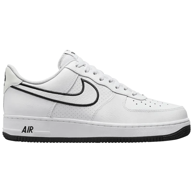 Nike Air Force 1 Low '07 Embroidered Swoosh White Black - Im Your Wardrobe