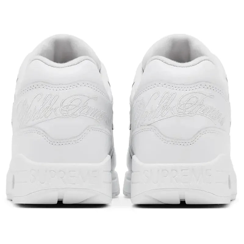 Nike Air Max 1 '87 SP x Supreme 'Triple White' (SS25) - Im Your Wardrobe