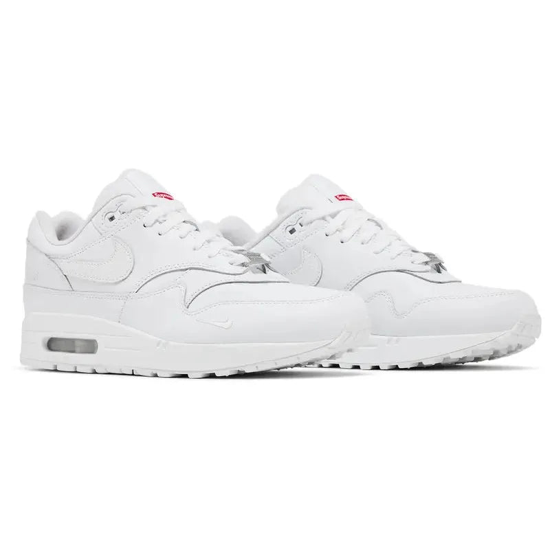 Nike Air Max 1 '87 SP x Supreme 'Triple White' (SS25) - Im Your Wardrobe