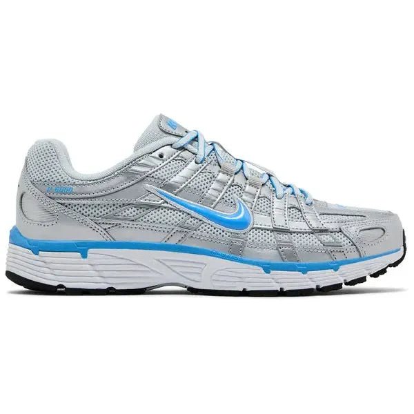 Nike P - 6000 Metallic Platinum Pure Platinum Metallic Silver University Blue - Im Your Wardrobe