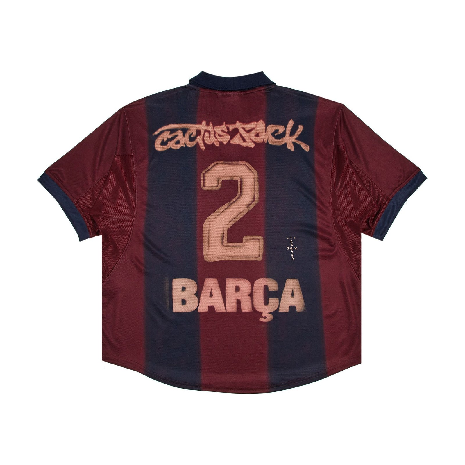 Nike x Travis Scott x FC Barcelona Retro 2000/01 Home Jersey Burgundy front
