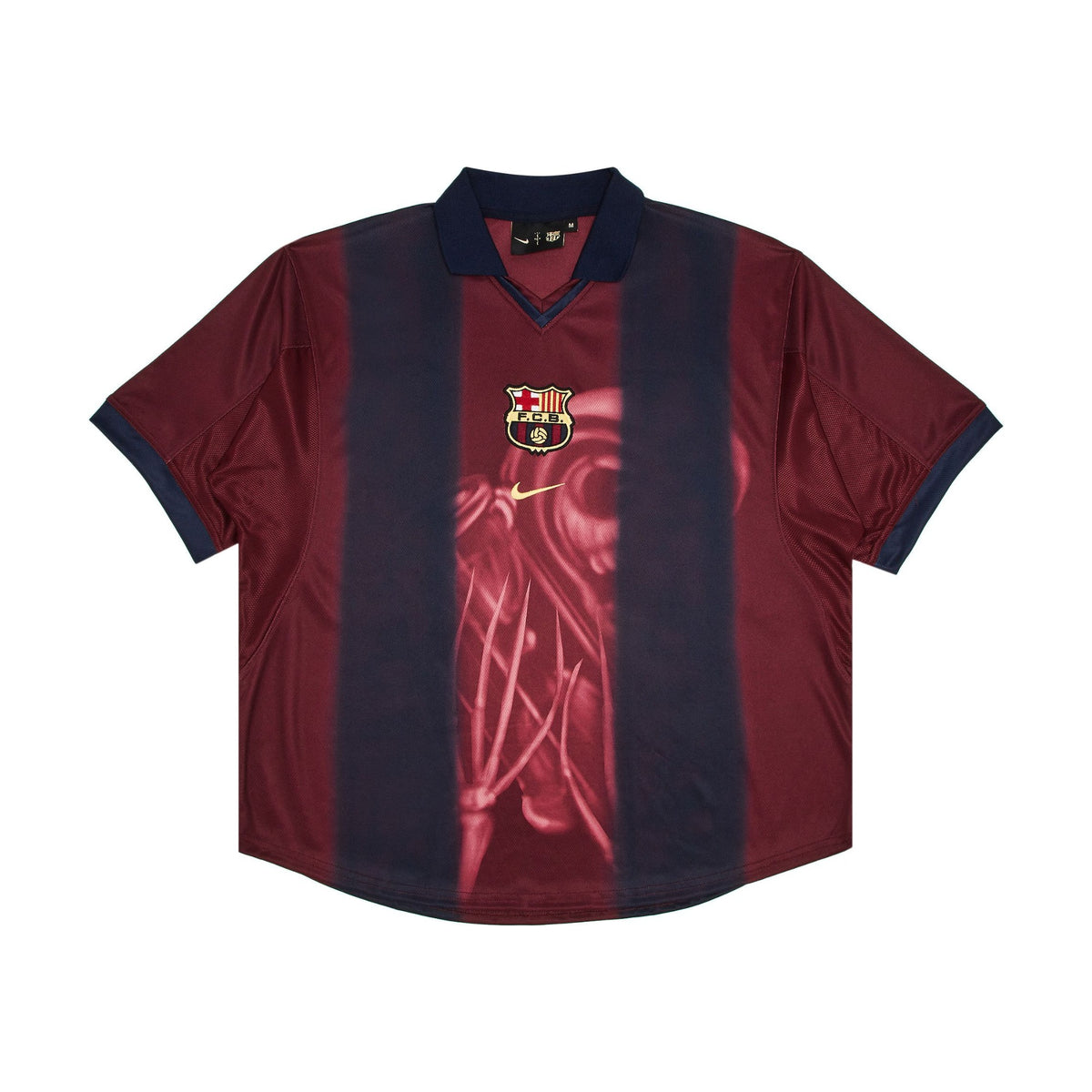 Nike x Travis Scott x FC Barcelona Retro 2000/01 Home Jersey Burgundy front