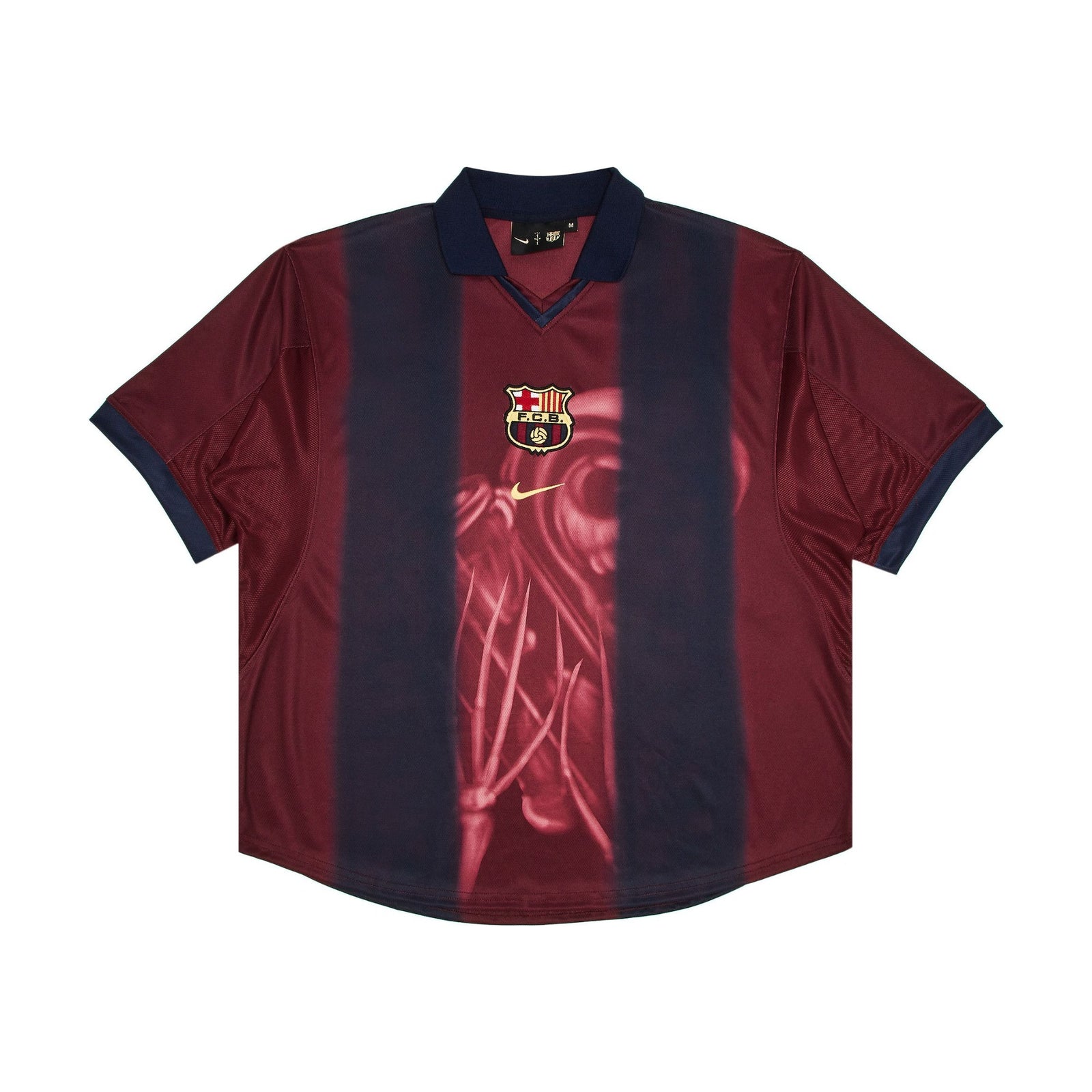 Nike x Travis Scott x FC Barcelona Retro 2000/01 Home Jersey Burgundy front