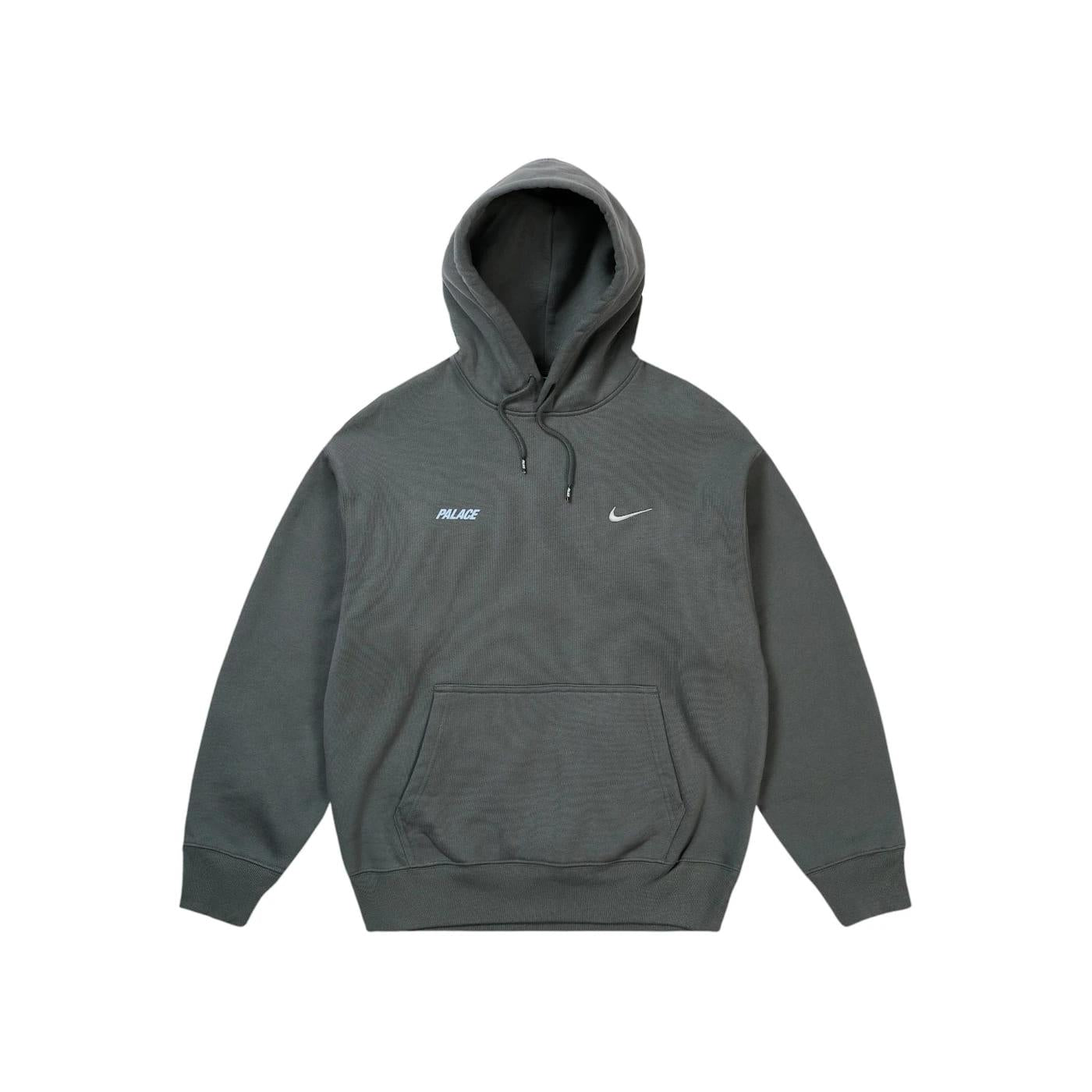 Palace x Nike Font Swoosh Hoodie Charcoal - Im Your Wardrobe