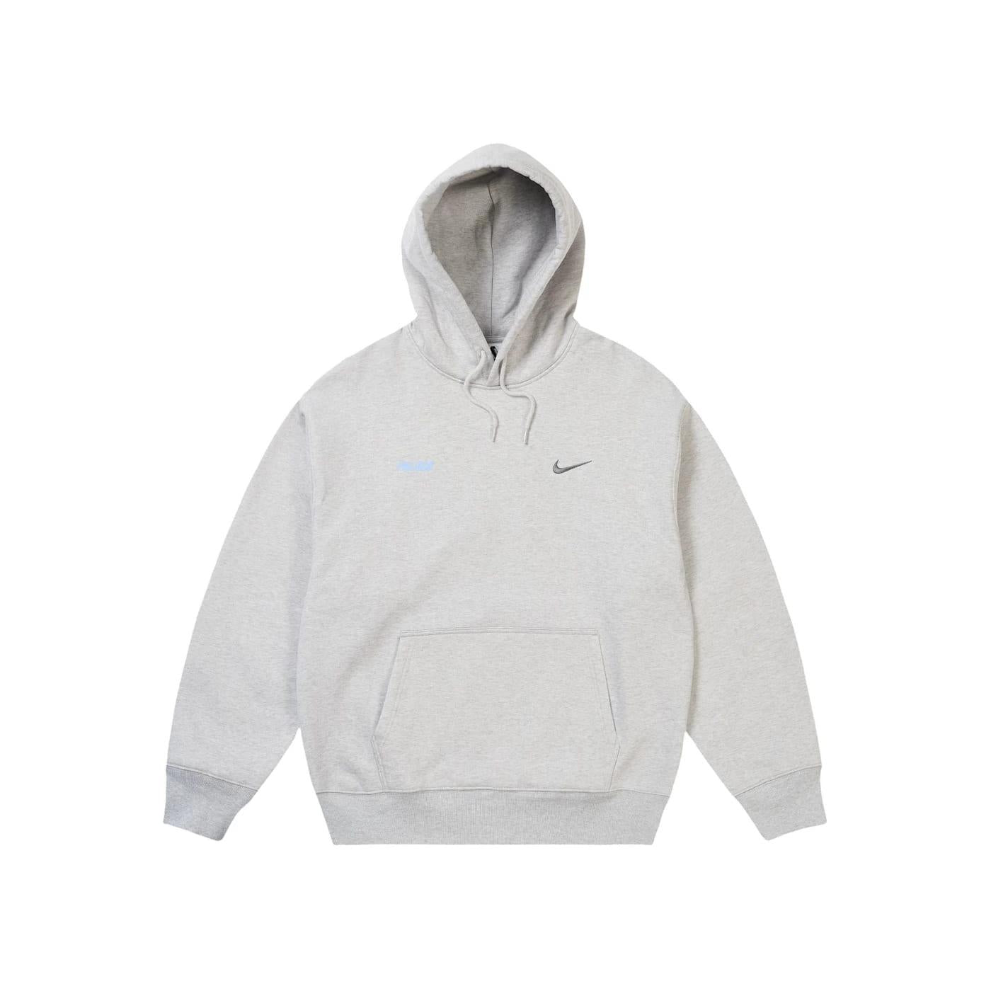 Palace x Nike Font Swoosh Hoodie Grey Marl - Im Your Wardrobe
