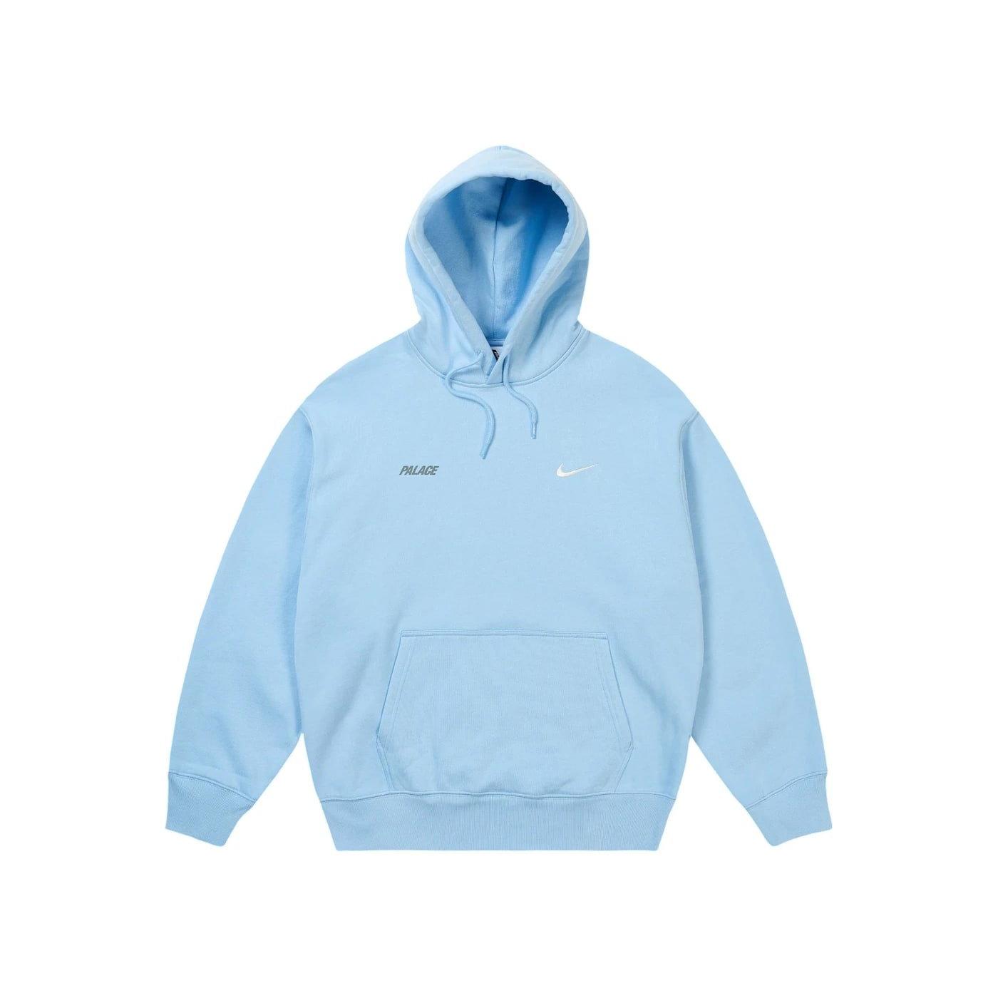 Palace x Nike Font Swoosh Hoodie Sky Blue - Im Your Wardrobe