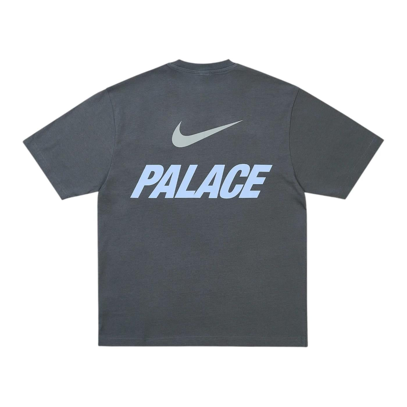 Palace x Nike Font Swoosh T-shirt Charcoal - Im Your Wardrobe