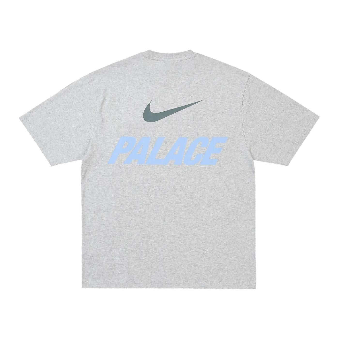 Palace x Nike Font Swoosh T-shirt Grey Marl - Im Your Wardrobe