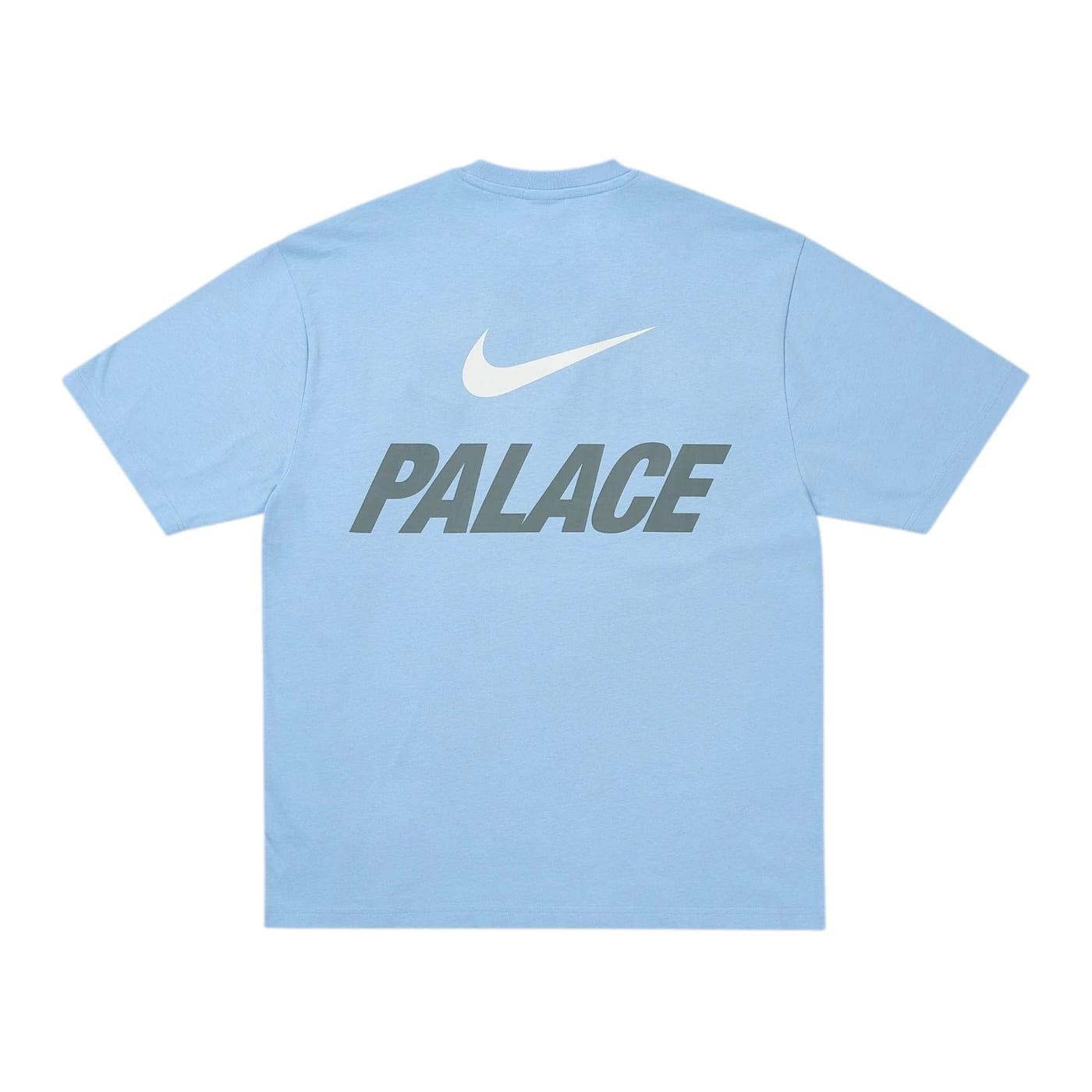 Palace x Nike Font Swoosh T-shirt Sky Blue - Im Your Wardrobe
