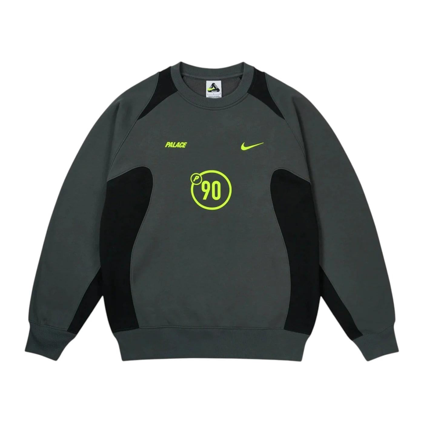 Palace x Nike Total P90 Crew Grey - Im Your Wardrobe