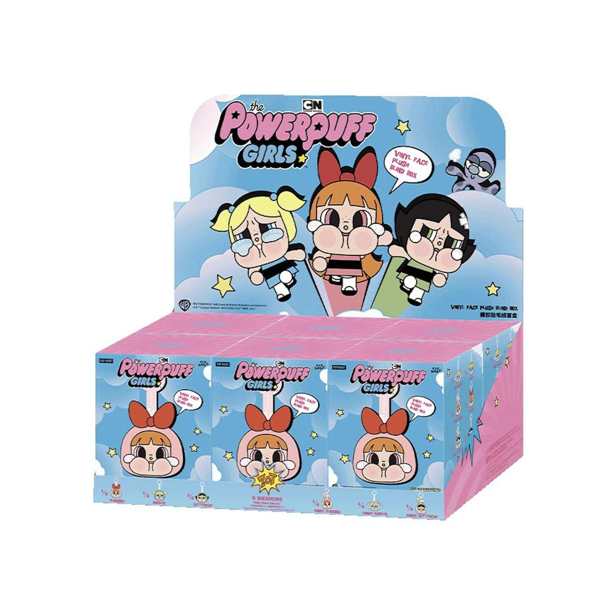 Pop Mart CryBaby x Powerpuff Girls Series Vinyl Face Plush Sealed Case (6 Blind Boxes) - Im Your Wardrobe