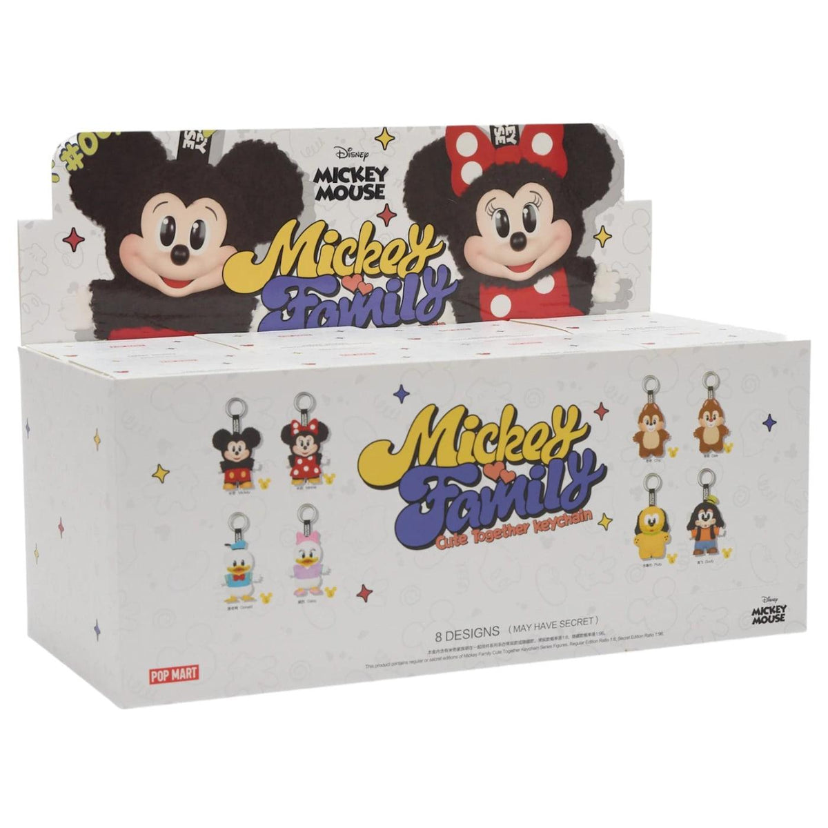 Pop Mart Disney Mickey Family Together Series Plush Keychain Sealed Case (8 Blind Box) - Im Your Wardrobe