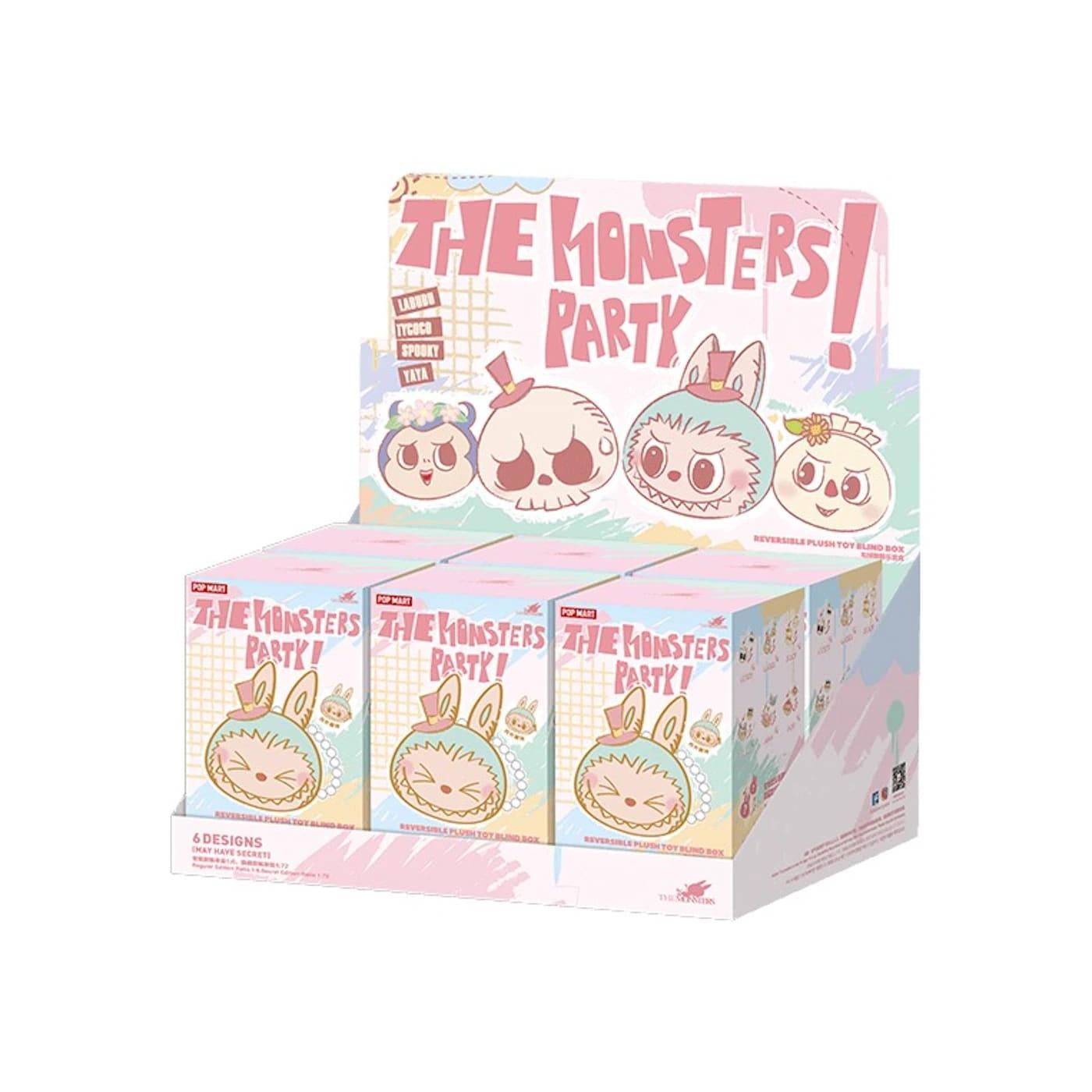 Pop Mart Labubu The Monsters Party Series Reversible Plush Doll Sealed Case (6 Blind Box) - Im Your Wardrobe