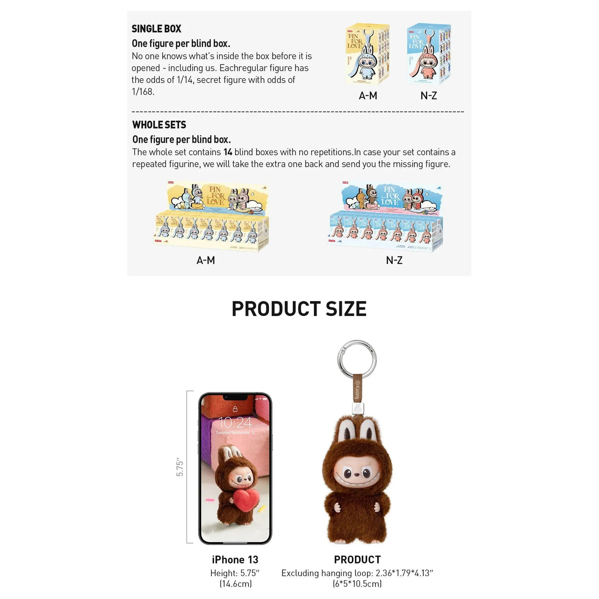 Pop Mart Labubu The Monsters Pin for Love Series Vinyl Plush Pendant (N - Z) Single Blind Box - Im Your Wardrobe