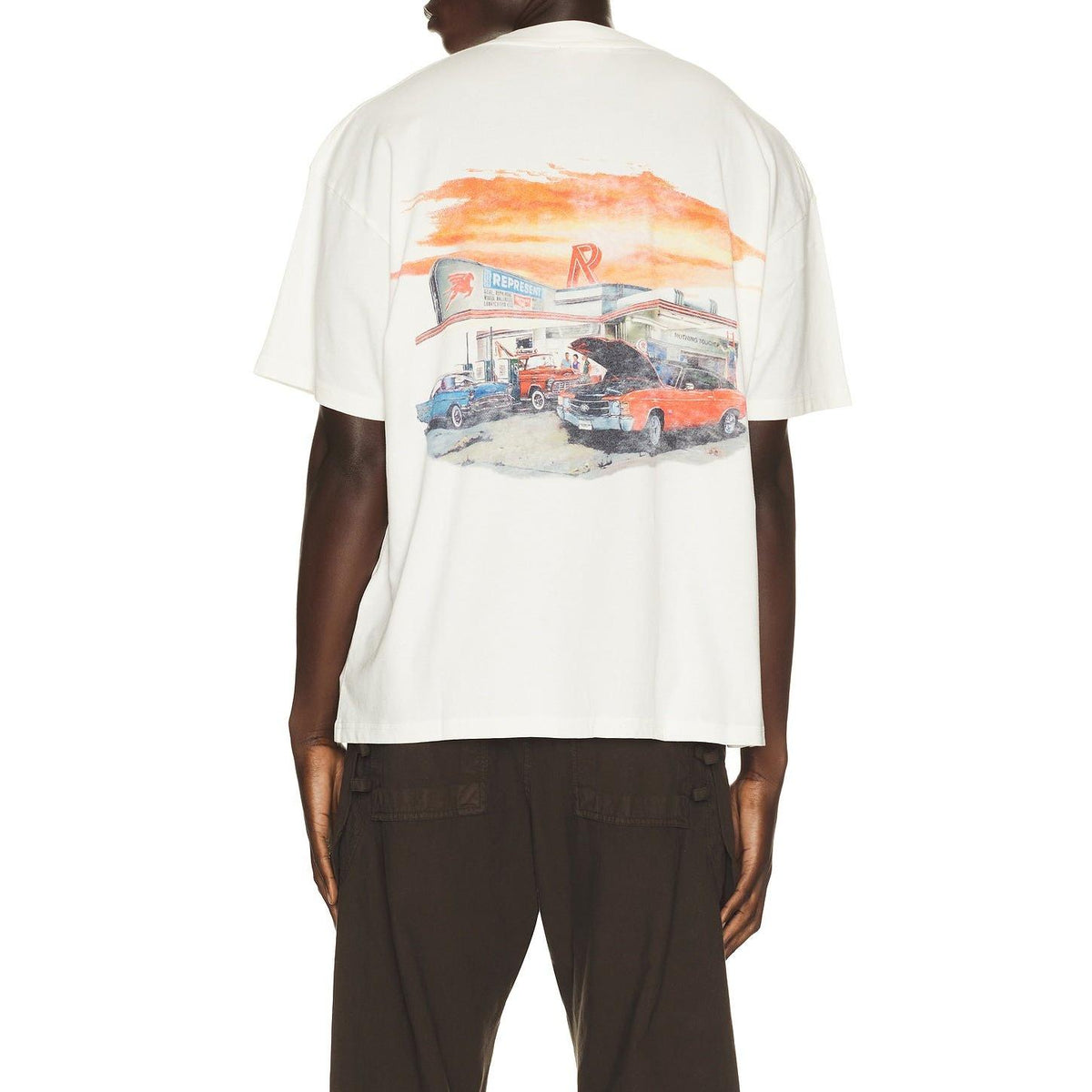 Represent 24 Hour Service Tee Flat White - Im Your Wardrobe