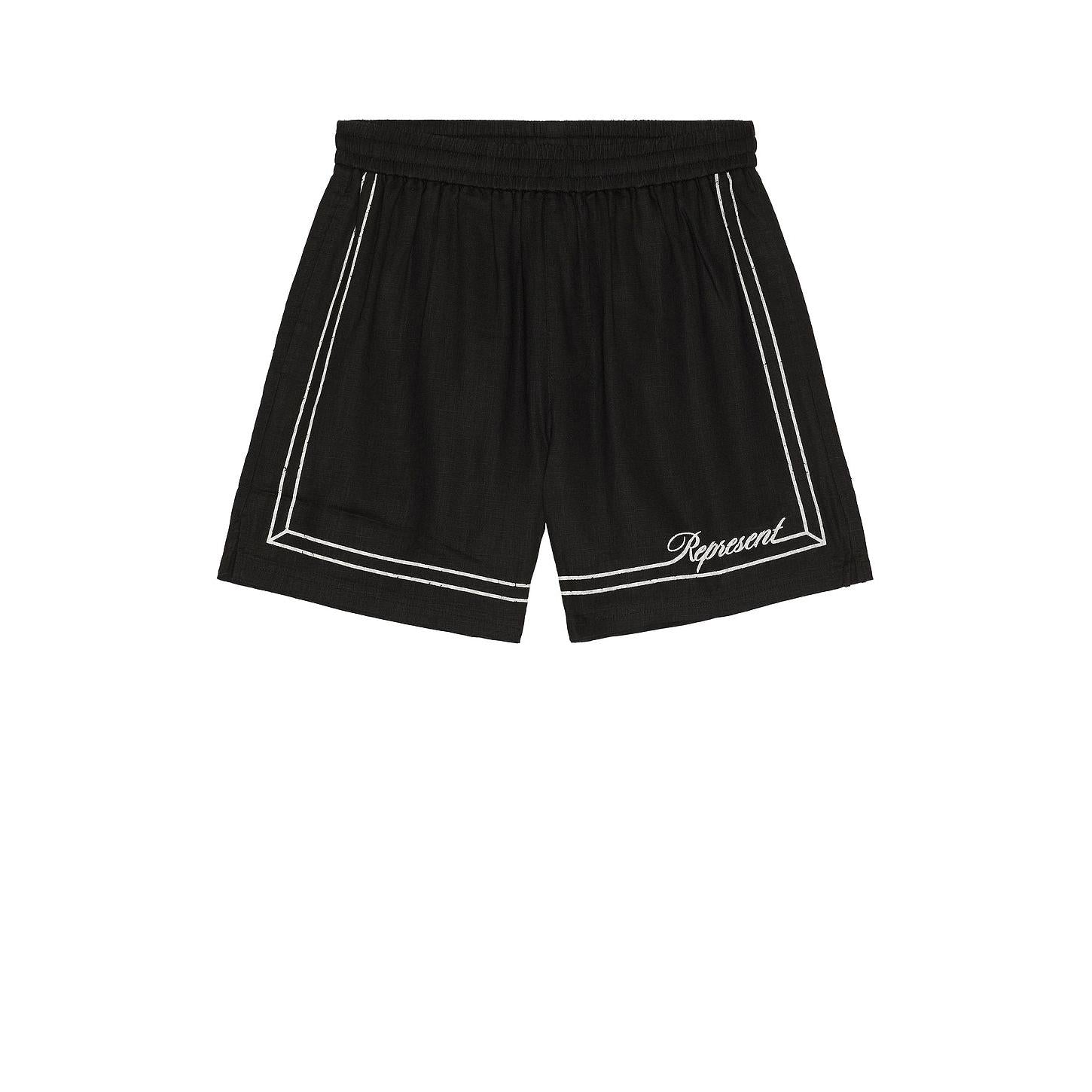 Represent Border Short Jet Black - Im Your Wardrobe
