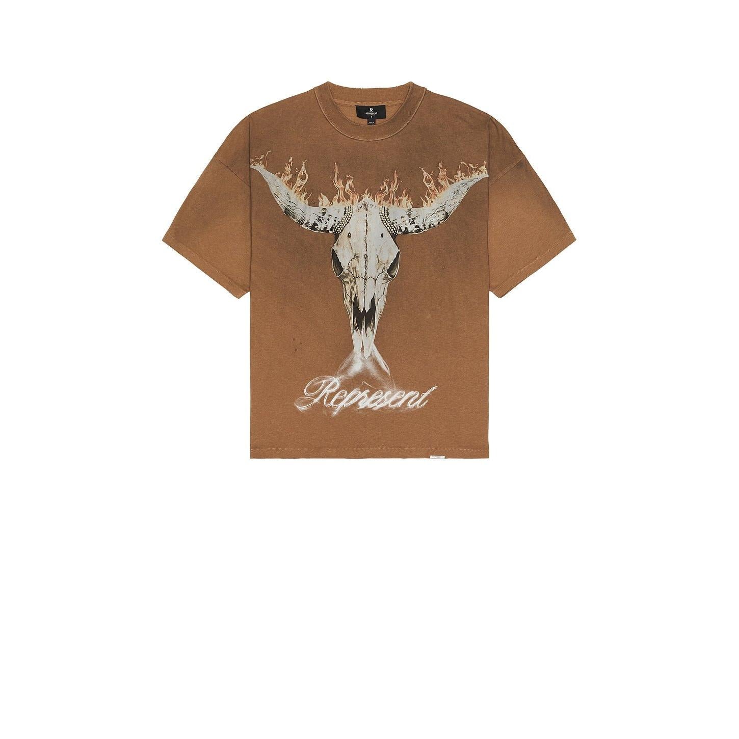 Represent British Cowboys Tee Dusty Brown - Im Your Wardrobe