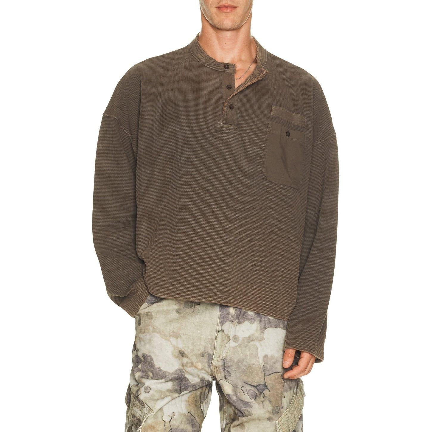 Represent Henley Sweatshirt Vintage Falcon - Im Your Wardrobe