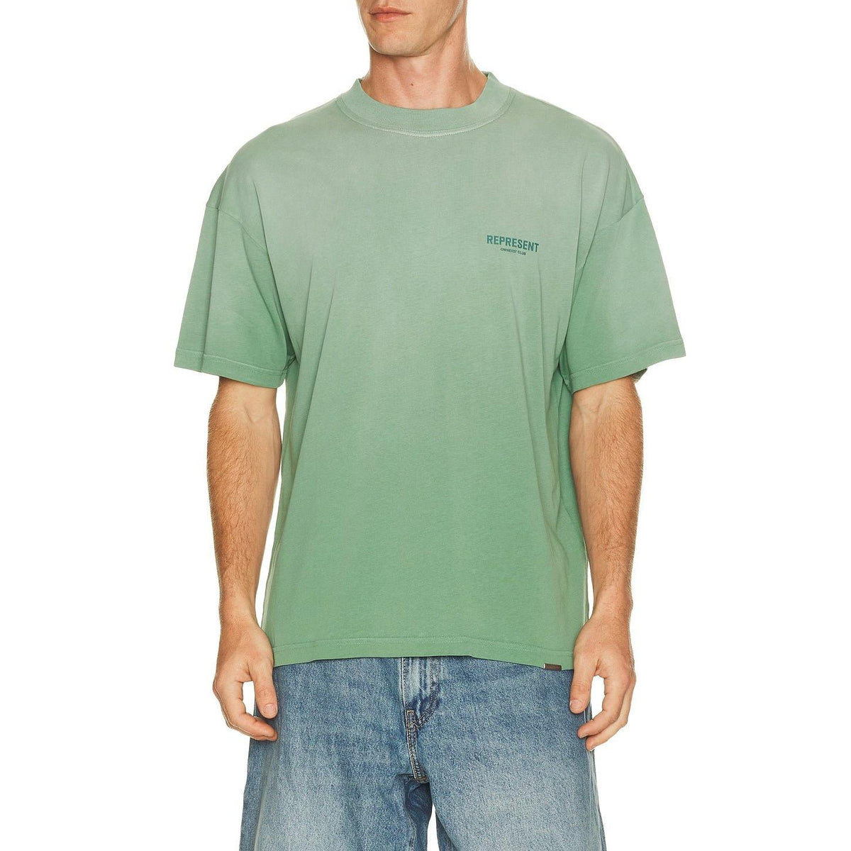 Represent Owners Club Tee Shirt Washed Aloe - Im Your Wardrobe