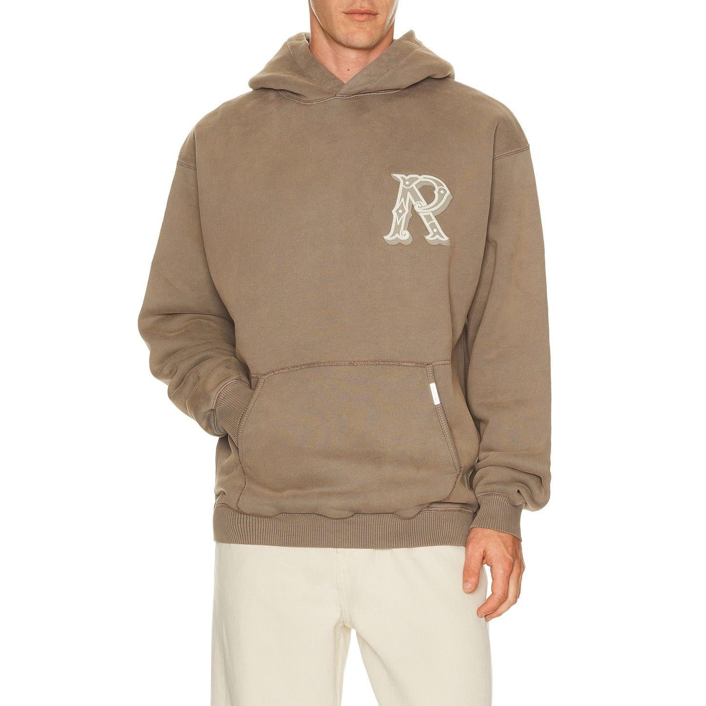 Represent Western Initial Hoodie Dusty Brown - Im Your Wardrobe