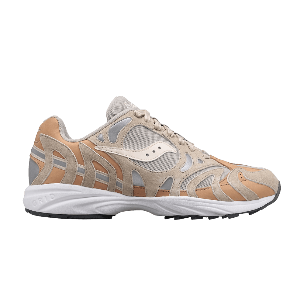 Saucony Grid Azura 2000 Premium Beige Silver - Im Your Wardrobe