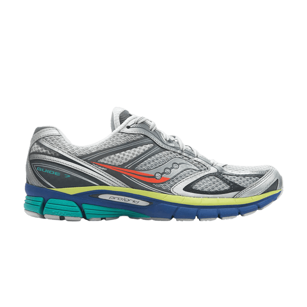 Saucony ProGrid Guide 7 Silver Blue Red - Im Your Wardrobe