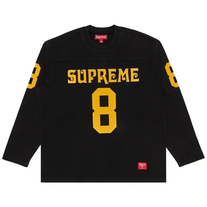 Supreme Affiliated L/S Football Top 'Black' (SS25) - Im Your Wardrobe