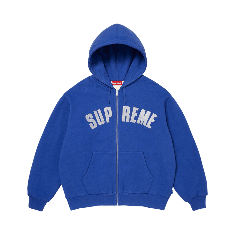 Supreme Arc Thermal Lined Zip Up Hooded Sweatshirt Royal - Im Your Wardrobe
