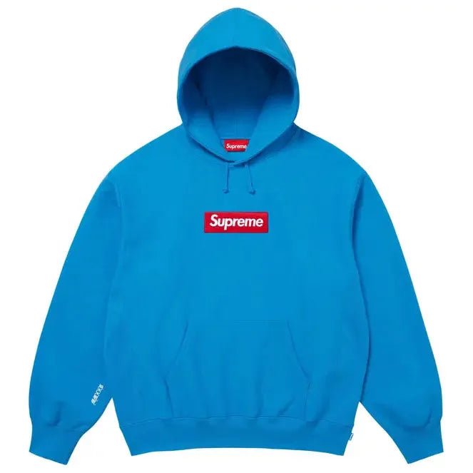 Supreme Box Logo Hooded Sweatshirt (FW25) Cyan - Im Your Wardrobe