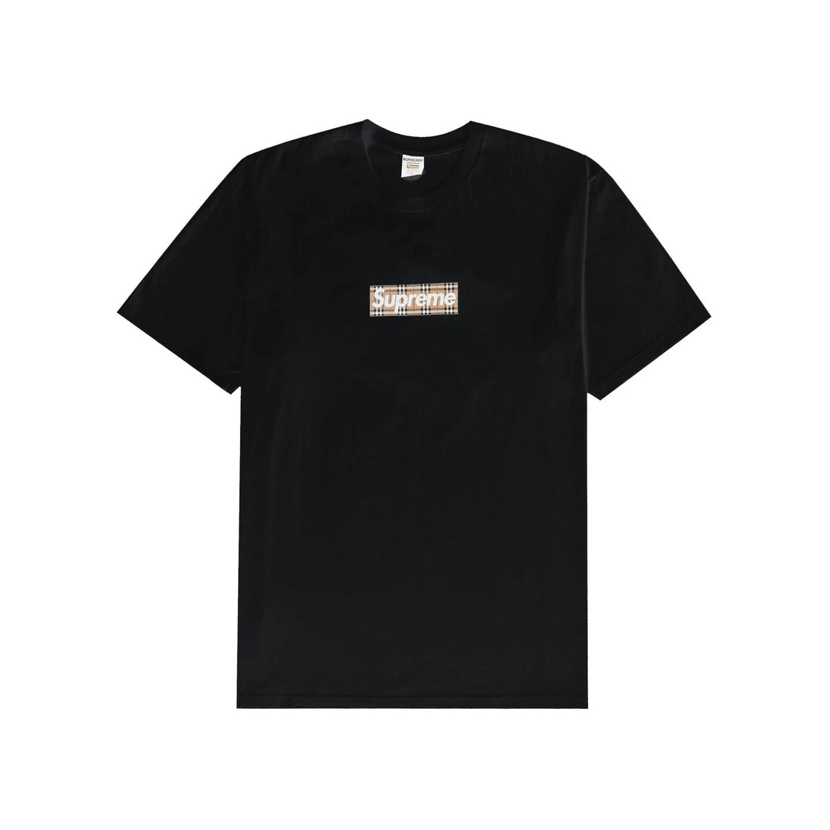 Supreme Burberry Box Logo Tee Black - Im Your Wardrobe