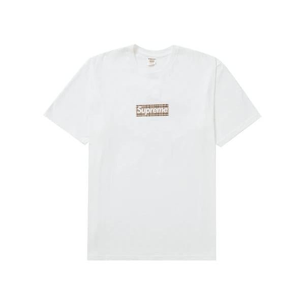 Supreme Burberry Box Logo Tee White - Im Your Wardrobe