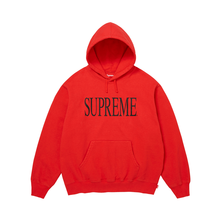 Supreme Capital Hooded Sweatshirt Dark Orange - Im Your Wardrobe
