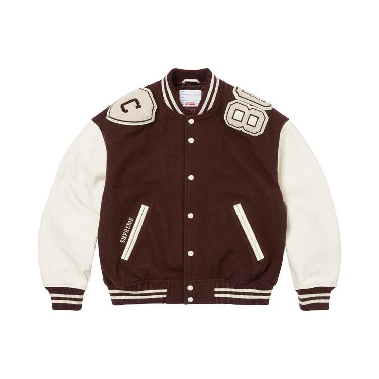 Supreme Captains Varsity Jacket Brown - Im Your Wardrobe