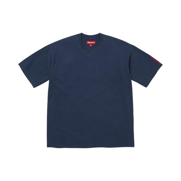 Supreme Checkerboard Intarsia Short-Sleeve Top Navy - Im Your Wardrobe